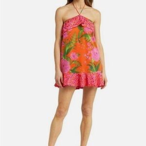 Farm Rio Floral Halter Dress